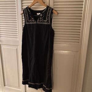 J. Jill Black Sleeveless Dress